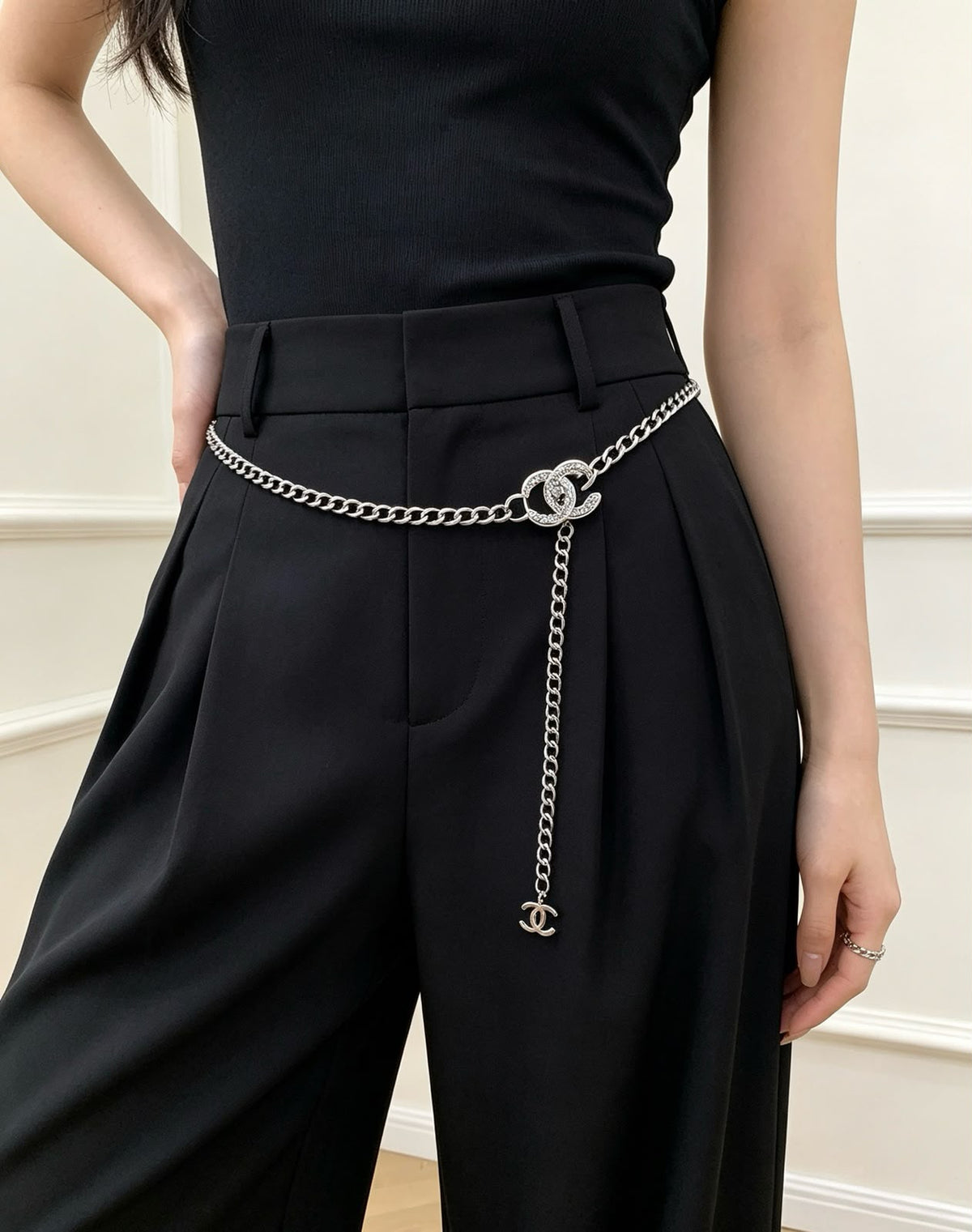 Chanel Chain Belt - Silver