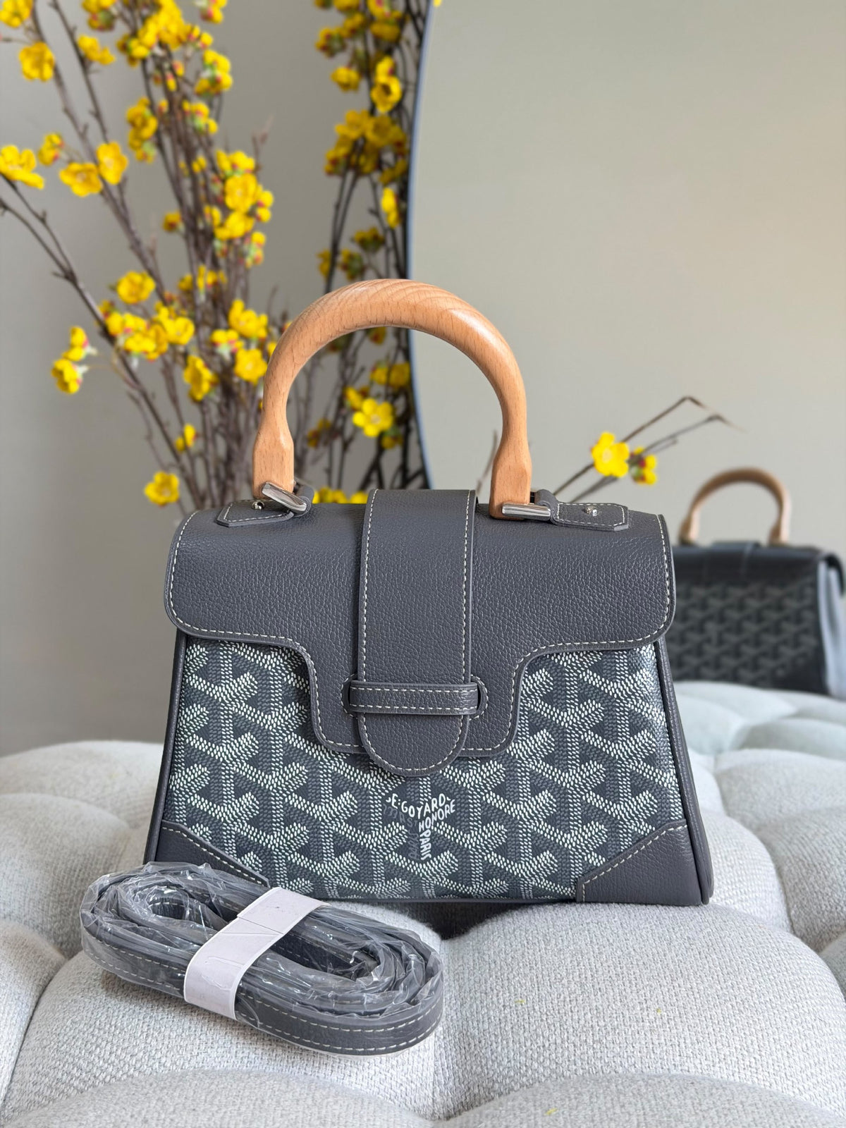 Goyard Handbag - Black, Brown, Dark Grey, Orange, White, Red, Burgundy