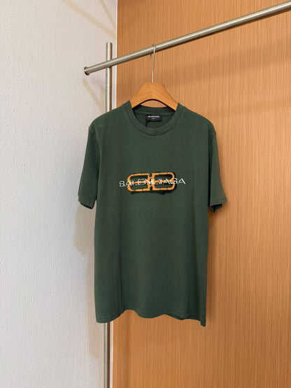 Balenciaga T-Shirt - Green, Dark Grey