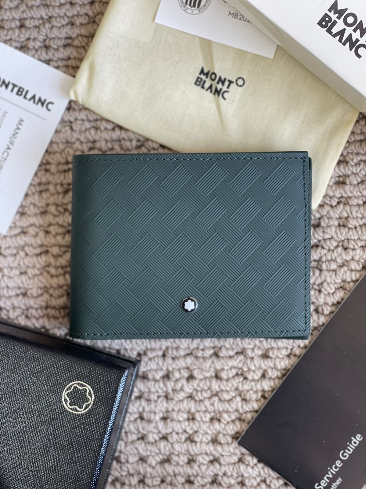 Montblanc Interlocking-Pattern Wallet - Green