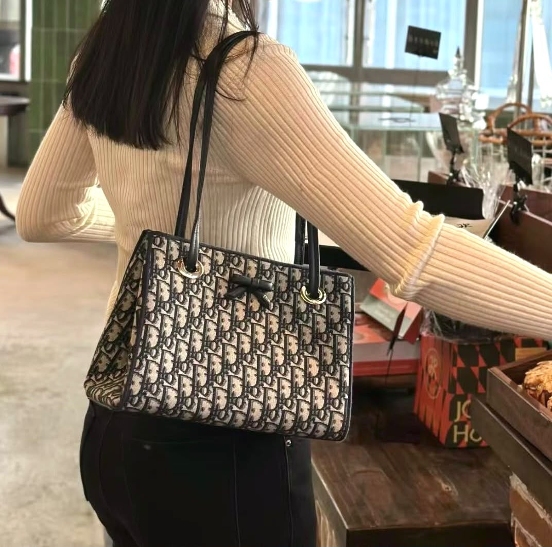 Dior Structured Tote Bag - Brown Monogram