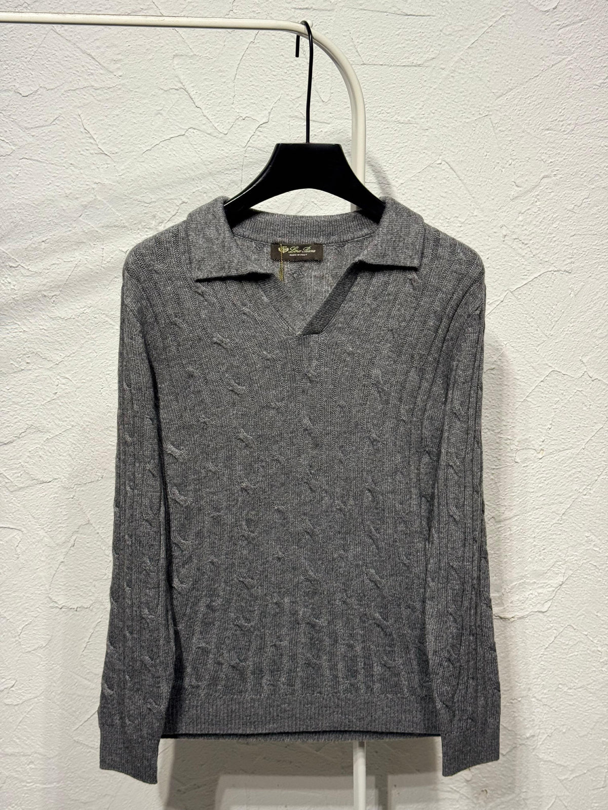 Loro Piana Polo Sweater - Dark Grey