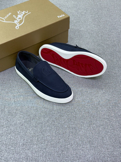 Christian Louboutin Loafers - Navy Suede