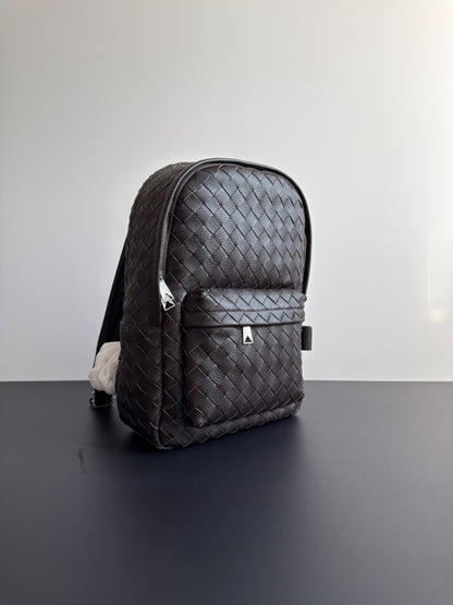 Bottega Veneta Backpack Triangle Hardware - Brown, Black