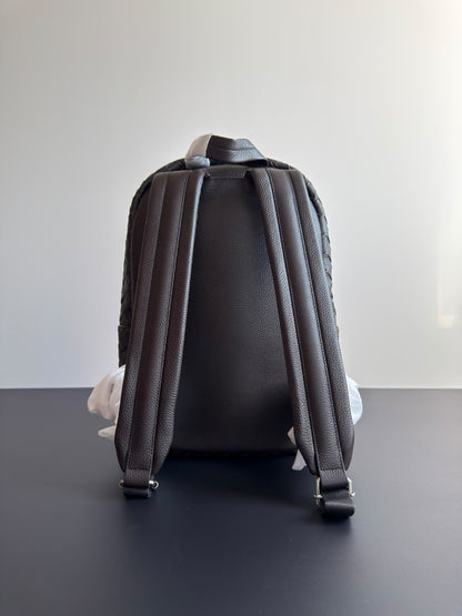 Bottega Veneta Backpack Triangle Hardware - Brown, Black