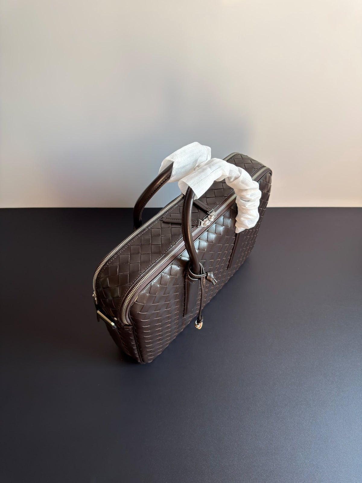 Bottega Veneta Intrecciato Briefcase - Brown