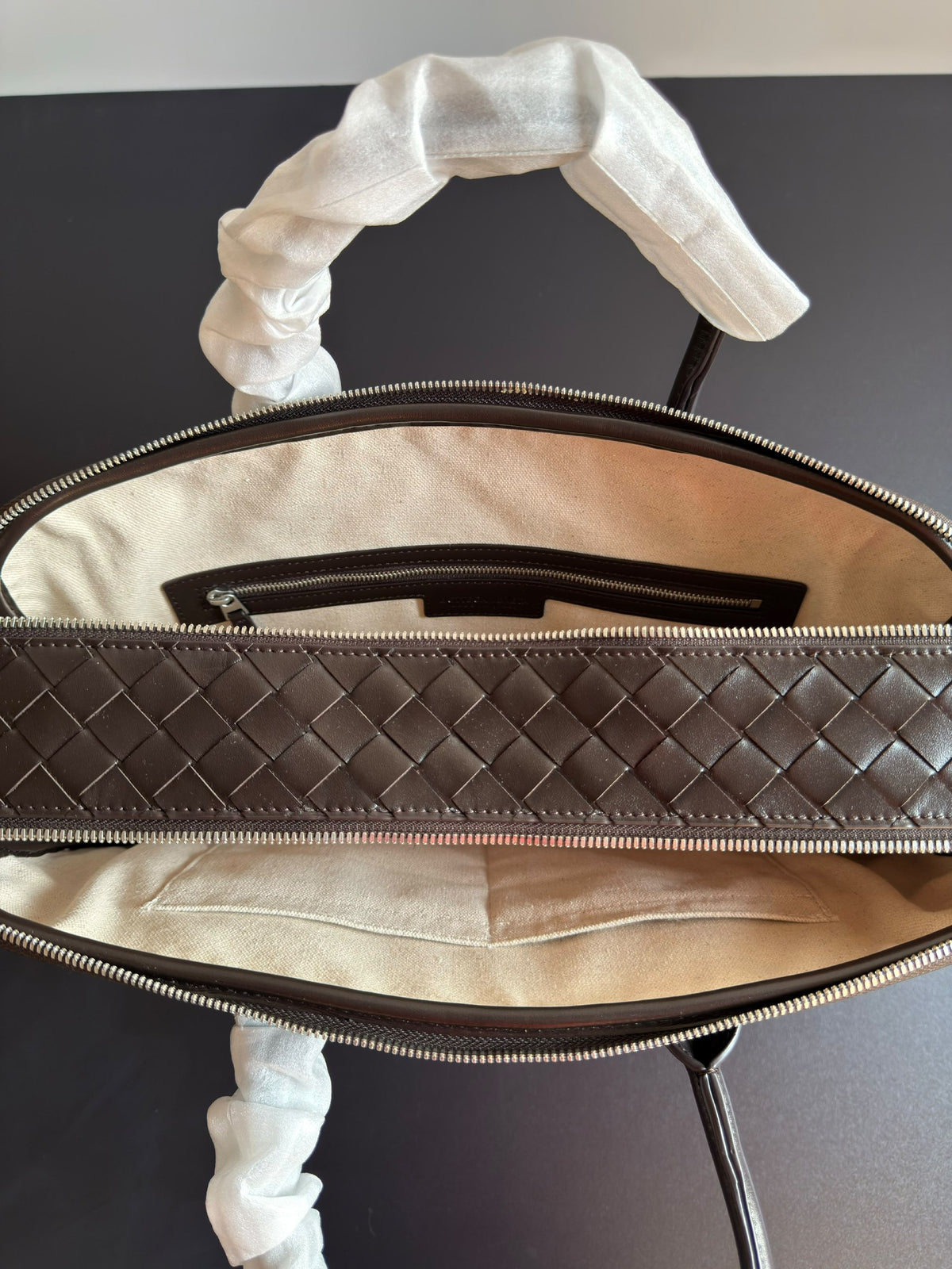 Bottega Veneta Intrecciato Briefcase - Brown