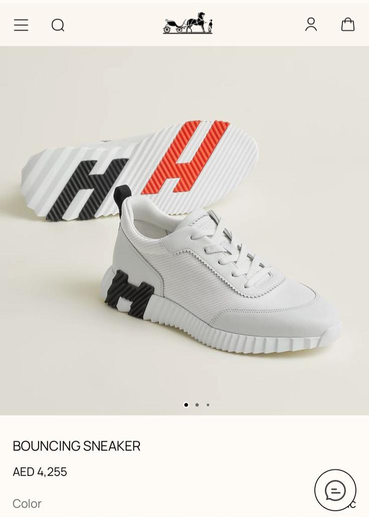 Hermès Bouncing Sneakers - White & Black, White & Red