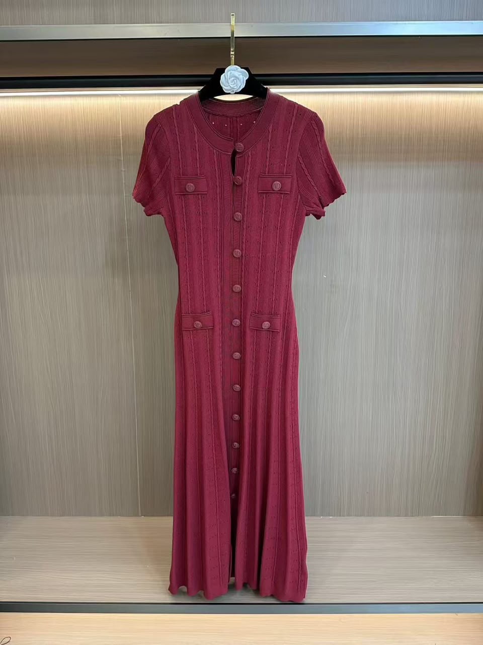 Sandro Dress - Burgundy