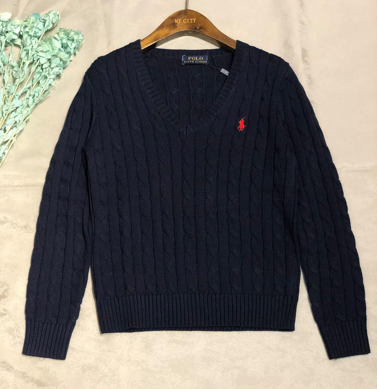 Polo Ralph Lauren V-Neck Sweater - Navy