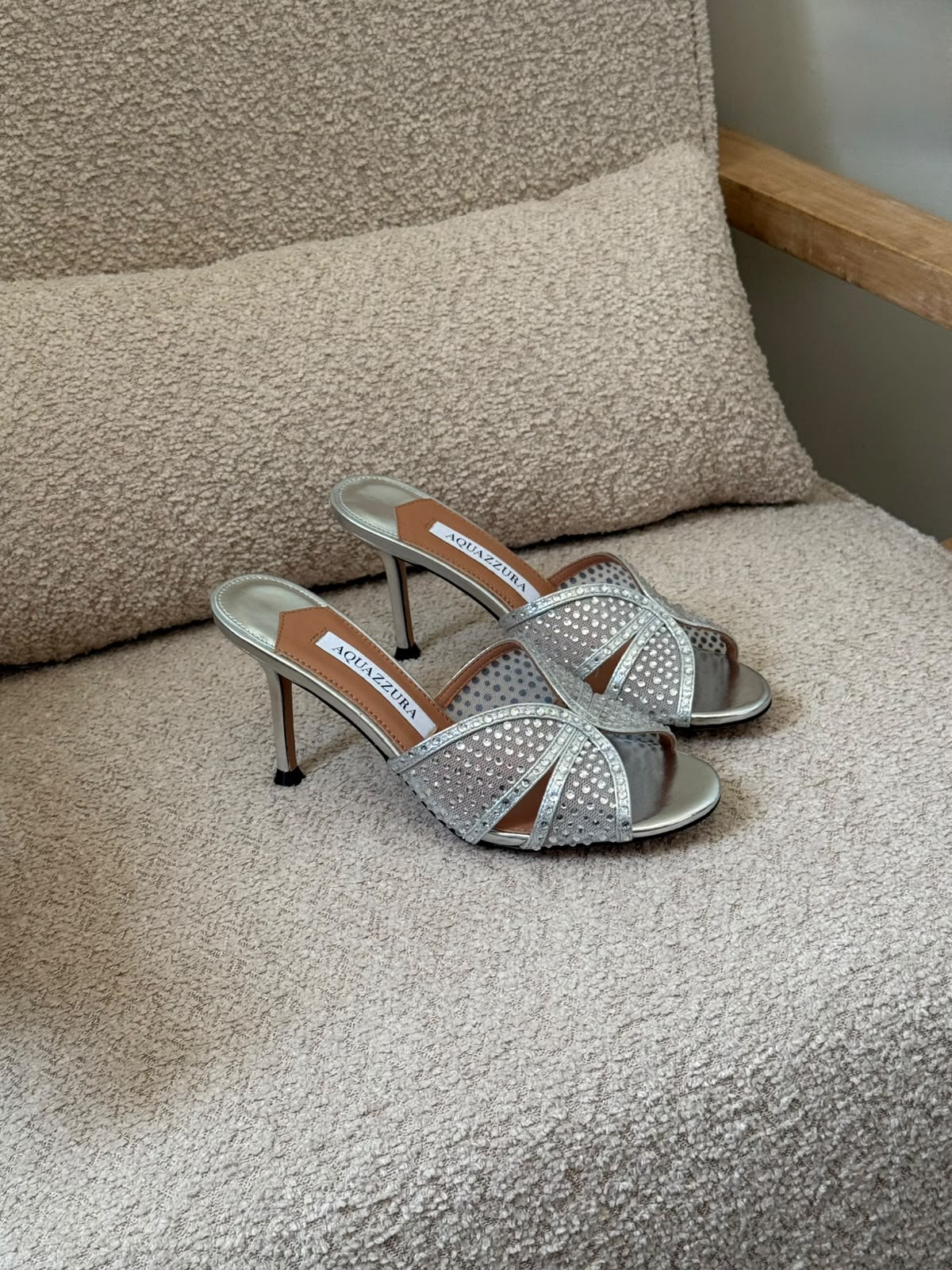 Aquazzura Heels - Silver, Gold