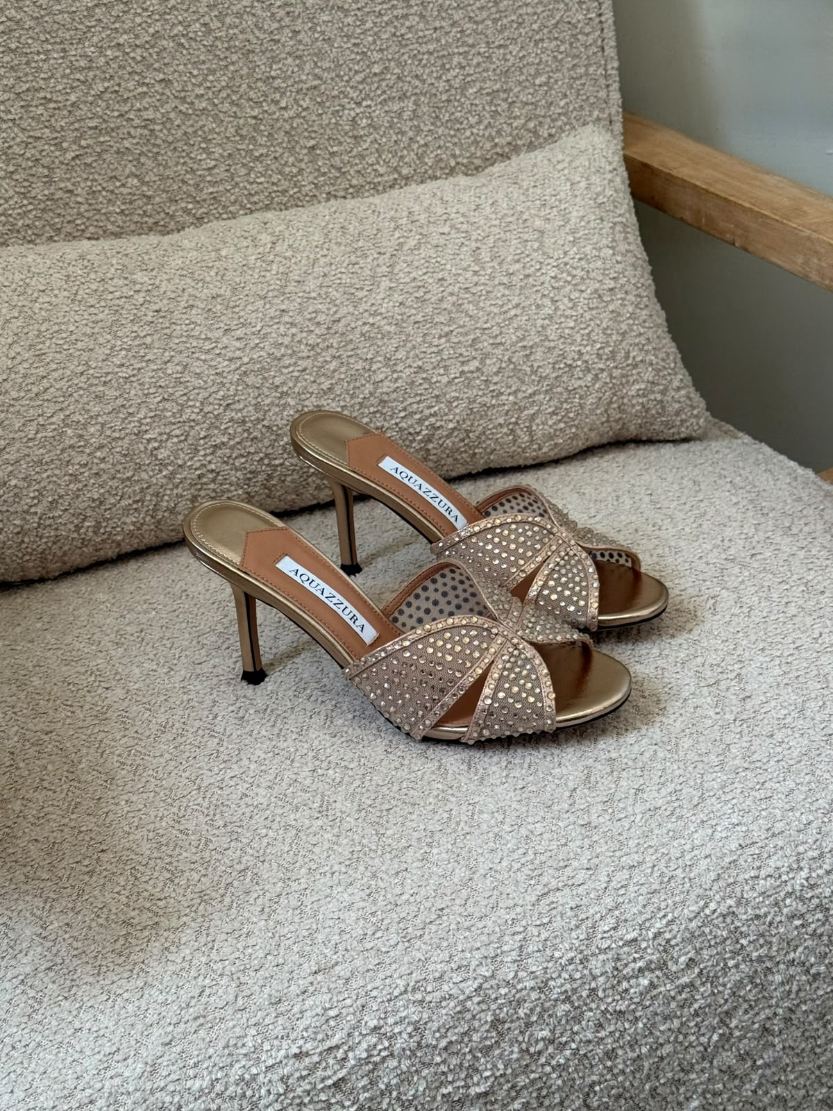 Aquazzura Heels - Silver, Gold