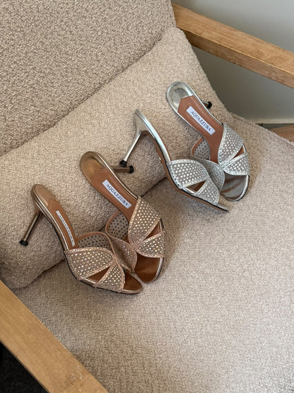 Aquazzura Heels - Silver, Gold