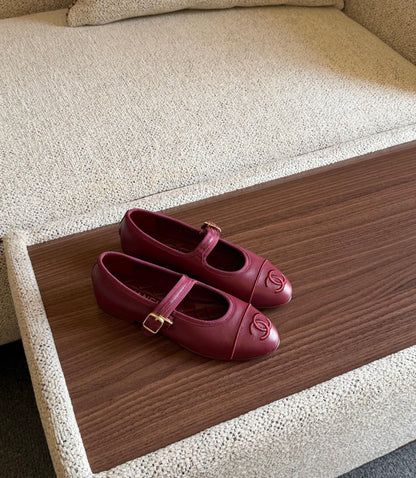 Chanel Ballerina - Burgundy, Brown, Black