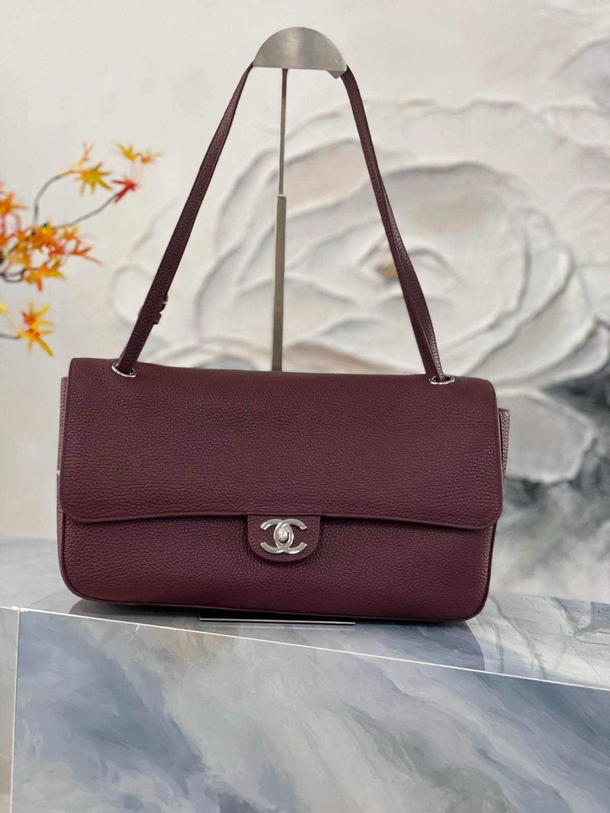 Chanel Shoulder Bag - Burgundy