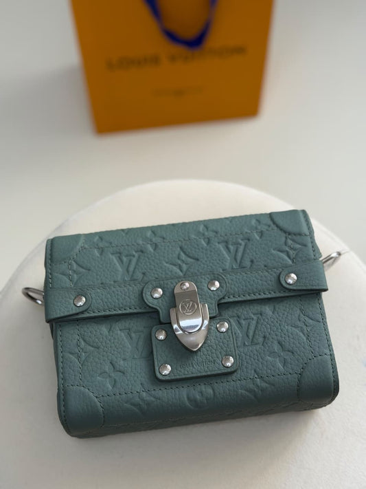 Louis Vuitton Trunk Shoulder Bag - Green Embossed