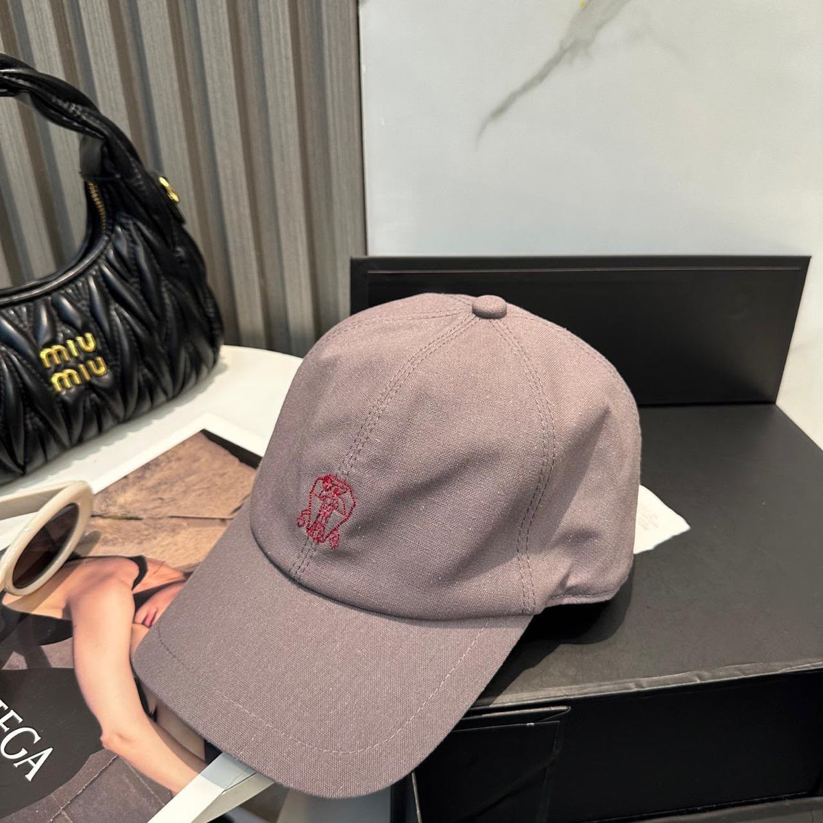 Brunello Cucinelli Cap - Grey