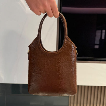 Miu Miu Plaque Mini Tote Bag - Brown