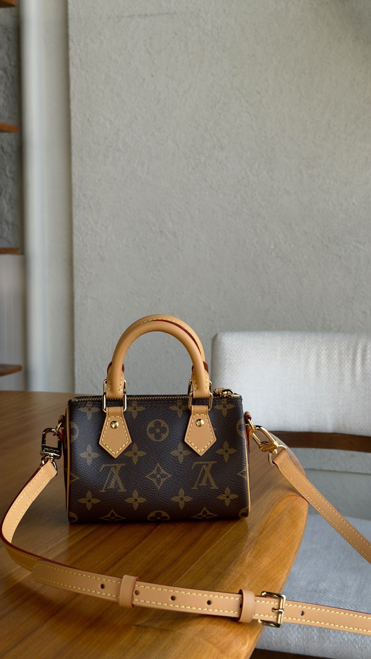Louis Vuitton Barrel Speedy Bag - Brown Monogram
