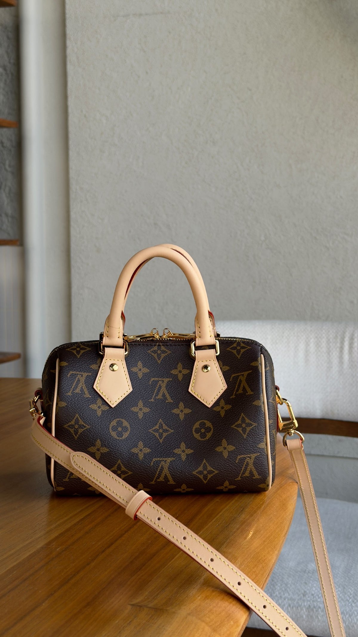 Louis Vuitton Barrel Speedy Bag - Brown Monogram