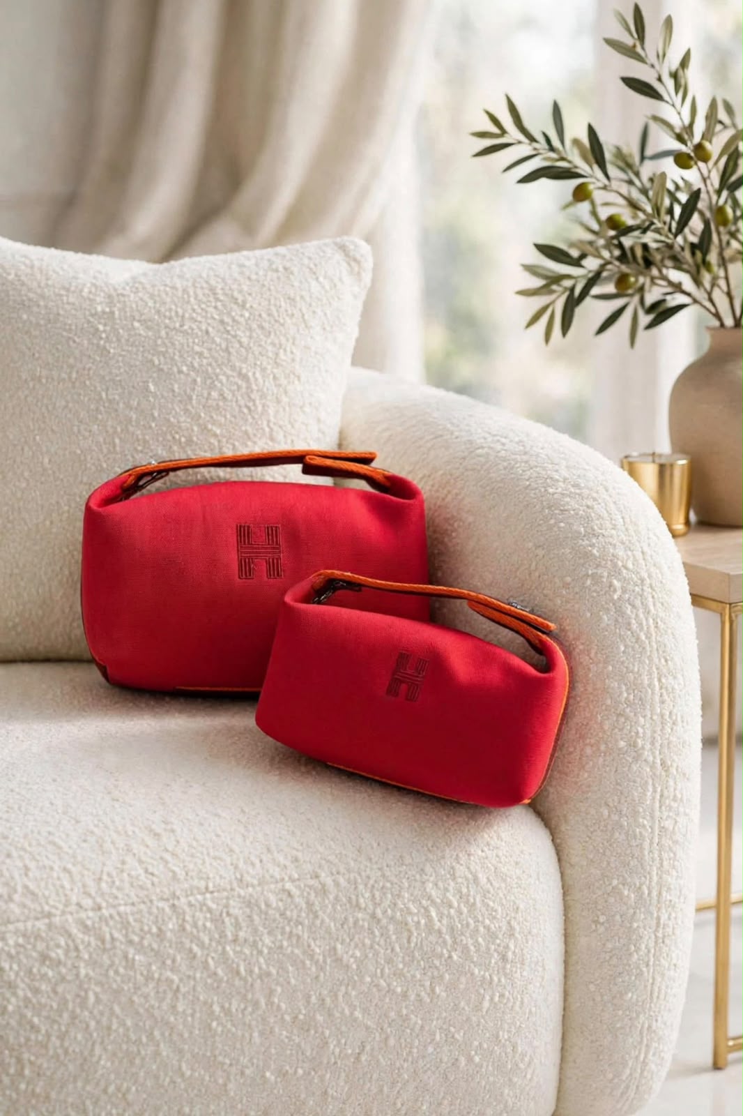 Hermès Makeup Bag - Red