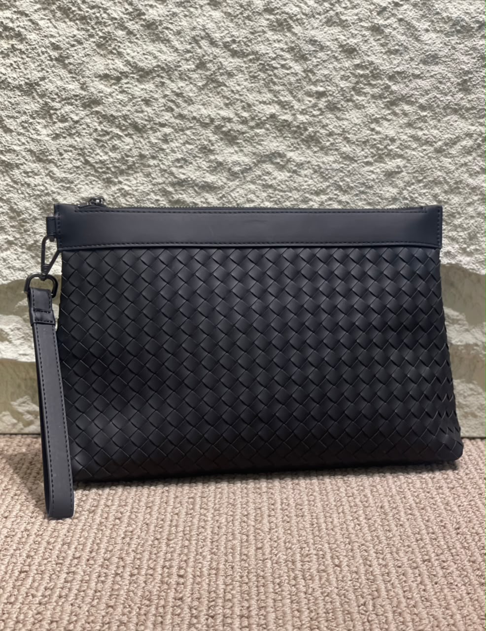 Bottega Veneta Woven Clutch - Black