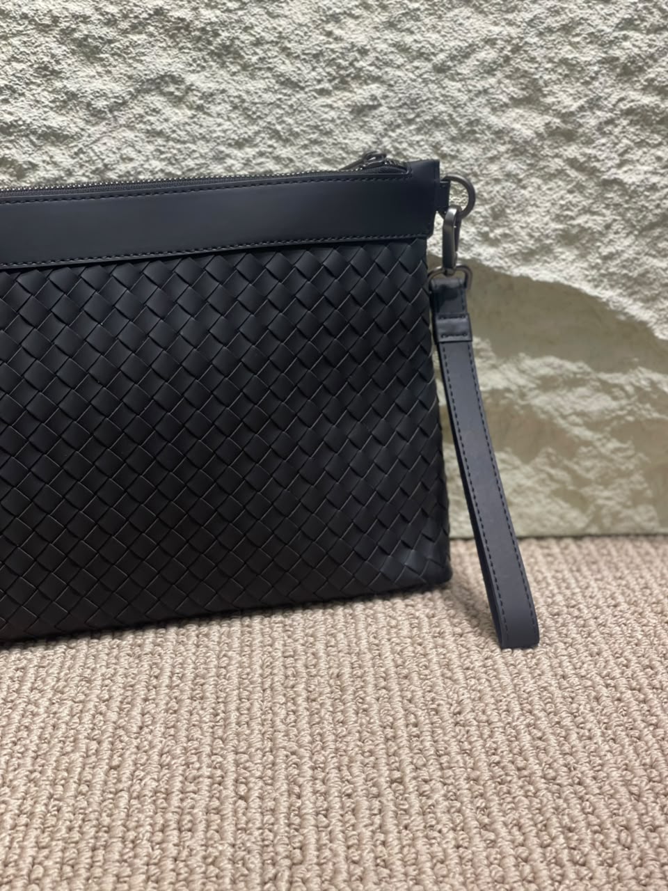 Bottega Veneta Woven Clutch - Black