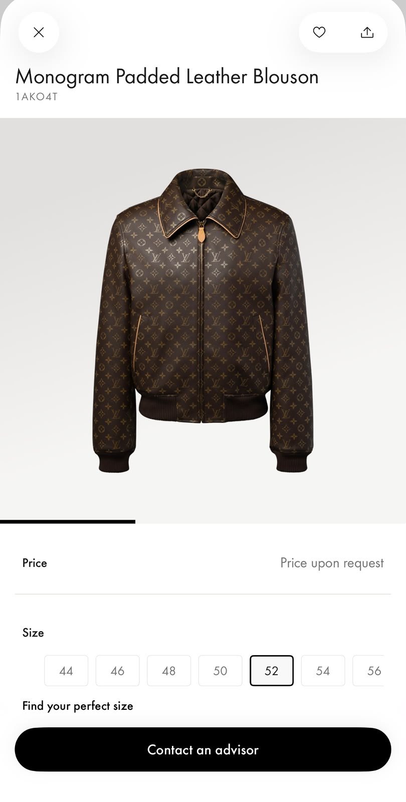 Louis Vuitton Bomber Jacket - Brown