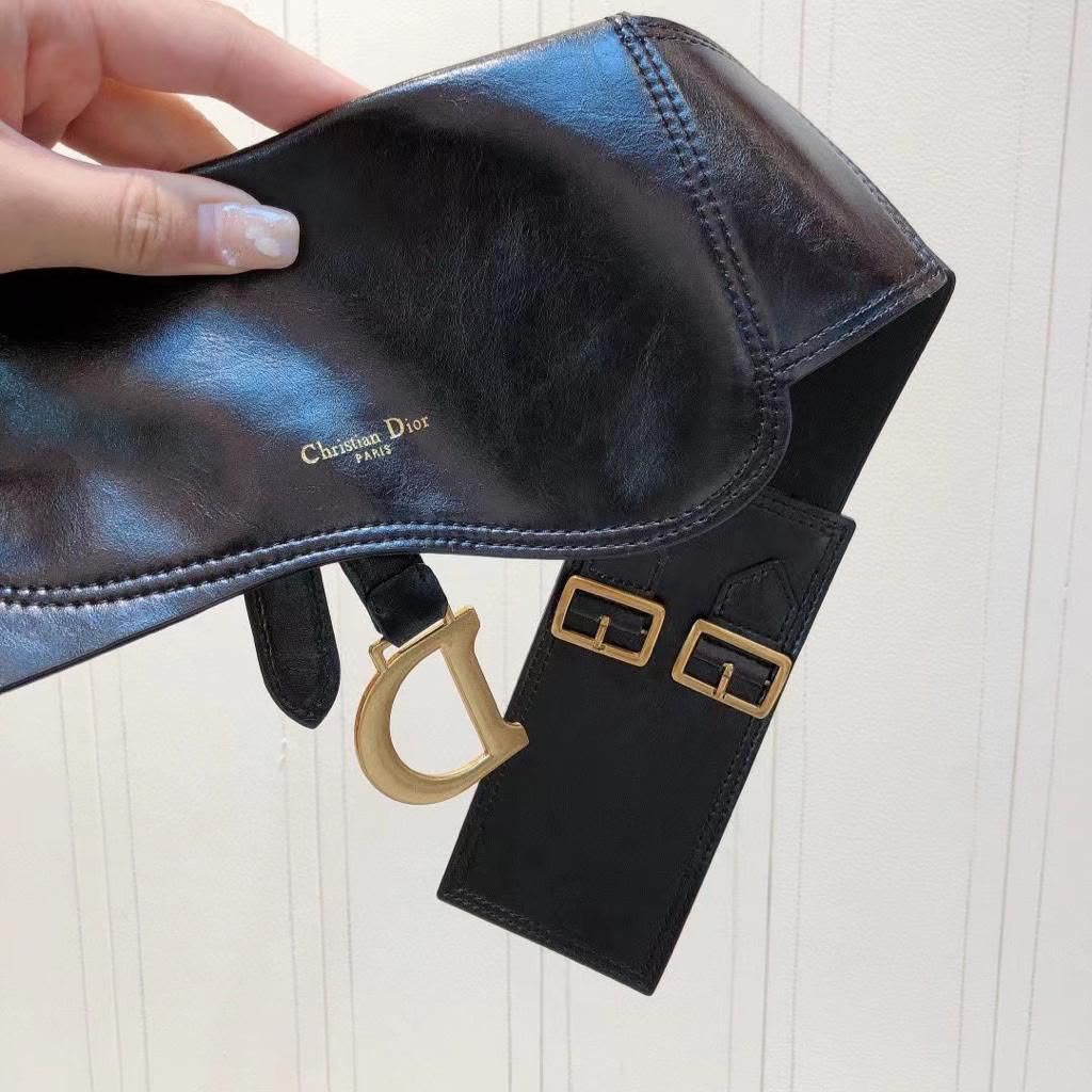 Dior Double-Buckle Belt Bag - Black