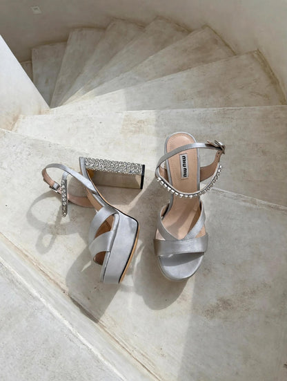 Miu Miu Heels - Silver