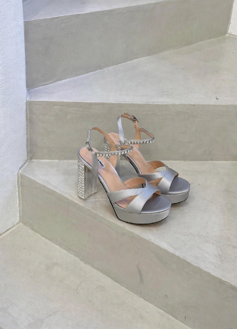 Miu Miu Heels - Silver