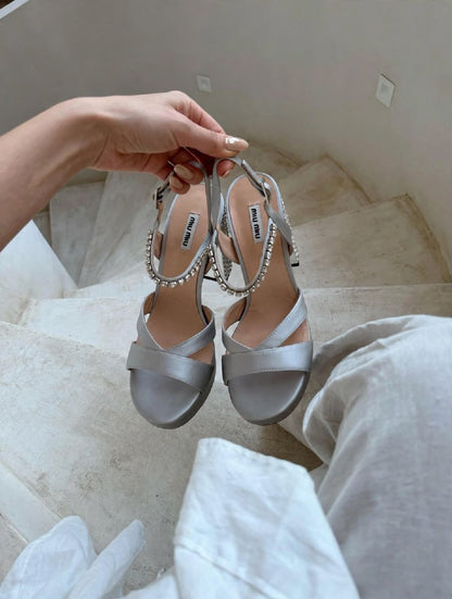 Miu Miu Heels - Silver