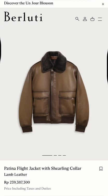 Berluti Flight Jacket - Brown