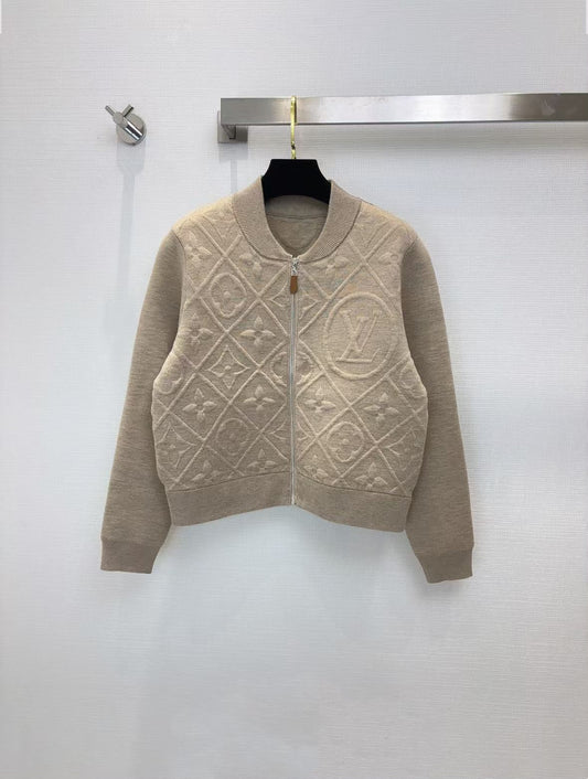 Louis Vuitton Bomber Jacket - Beige Monogram