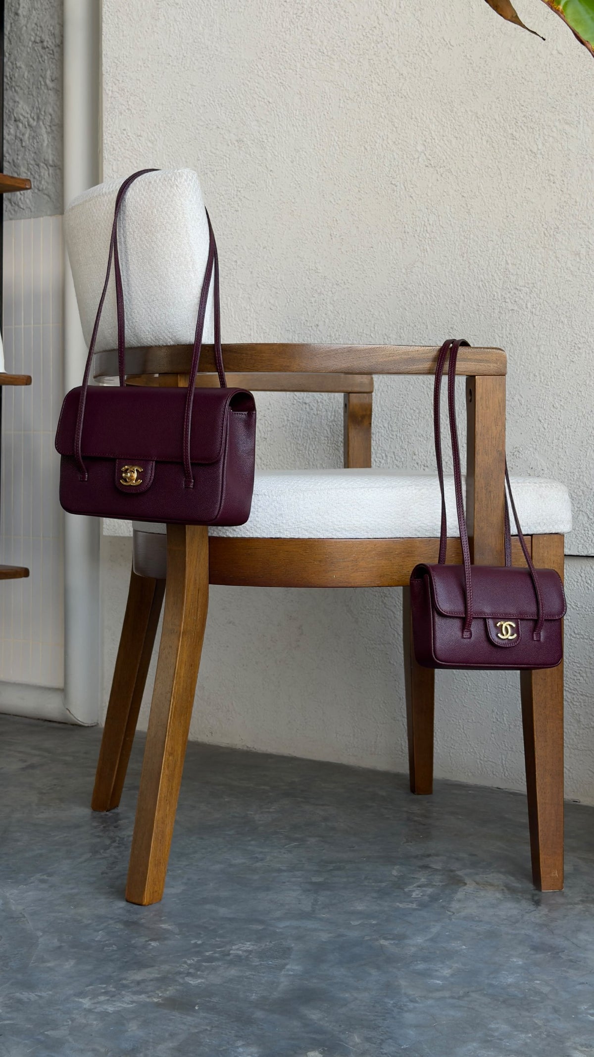 Chanel Shoulder Bag - Burgundy