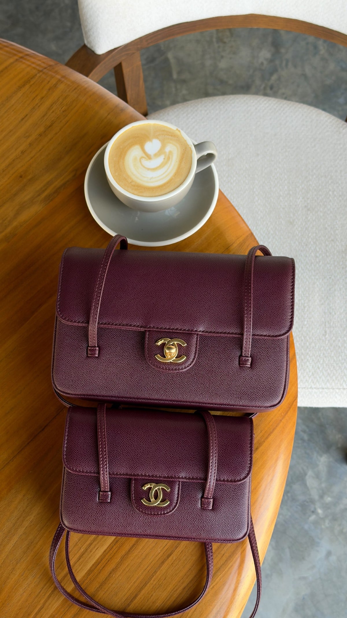 Chanel Shoulder Bag - Burgundy