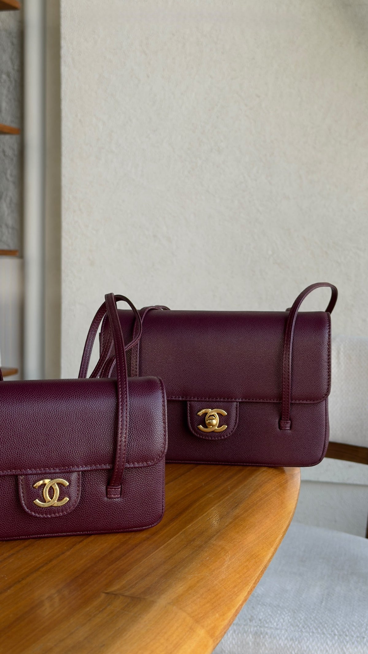 Chanel Shoulder Bag - Burgundy