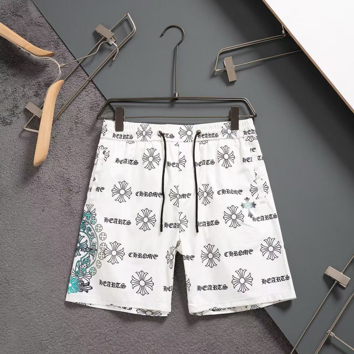 Chrome Hearts Shorts Floral-Motif - White