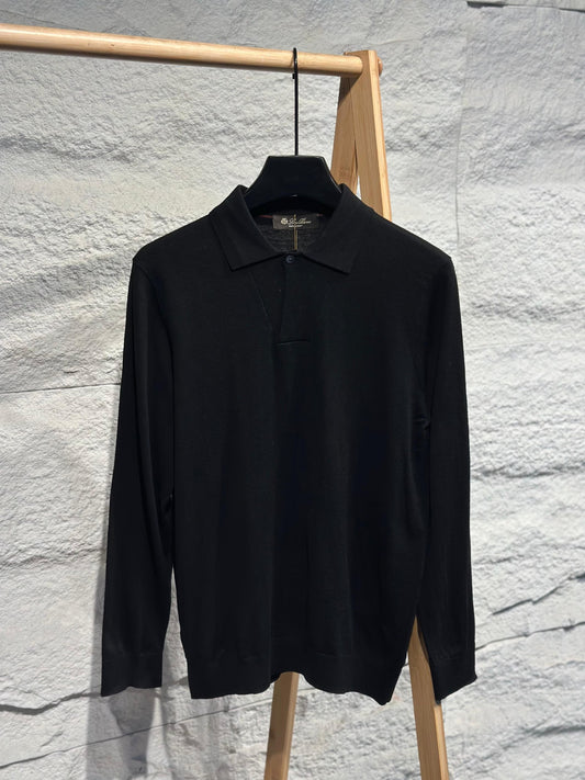 Loro Piana Polo Sweater - Black, Grey, Blue, Navy, Green, Brown