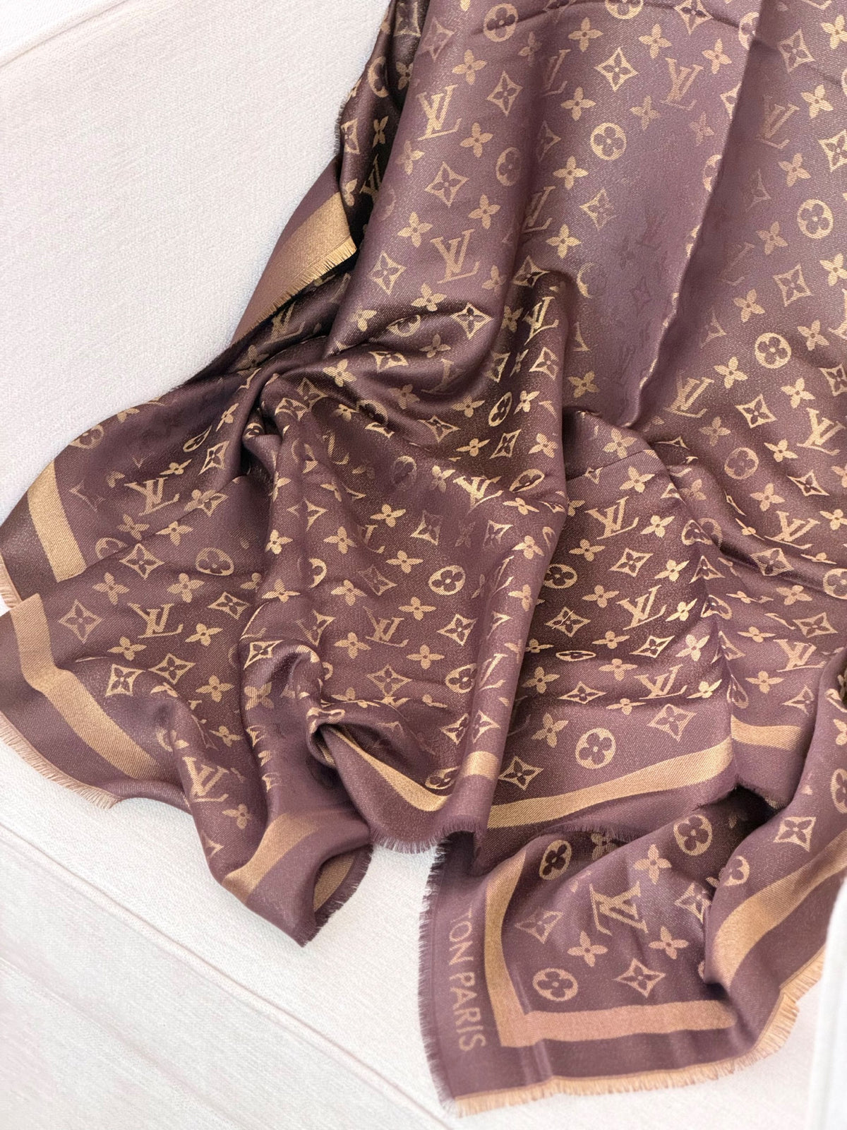 Louis Vuitton Scarf - Brown & Gold