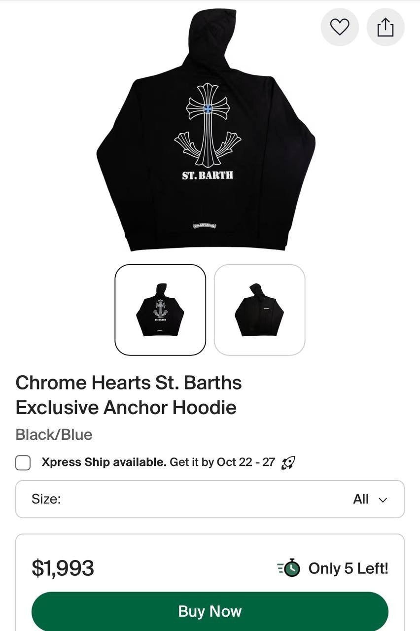 Chrome Hearts Hoodie - Black