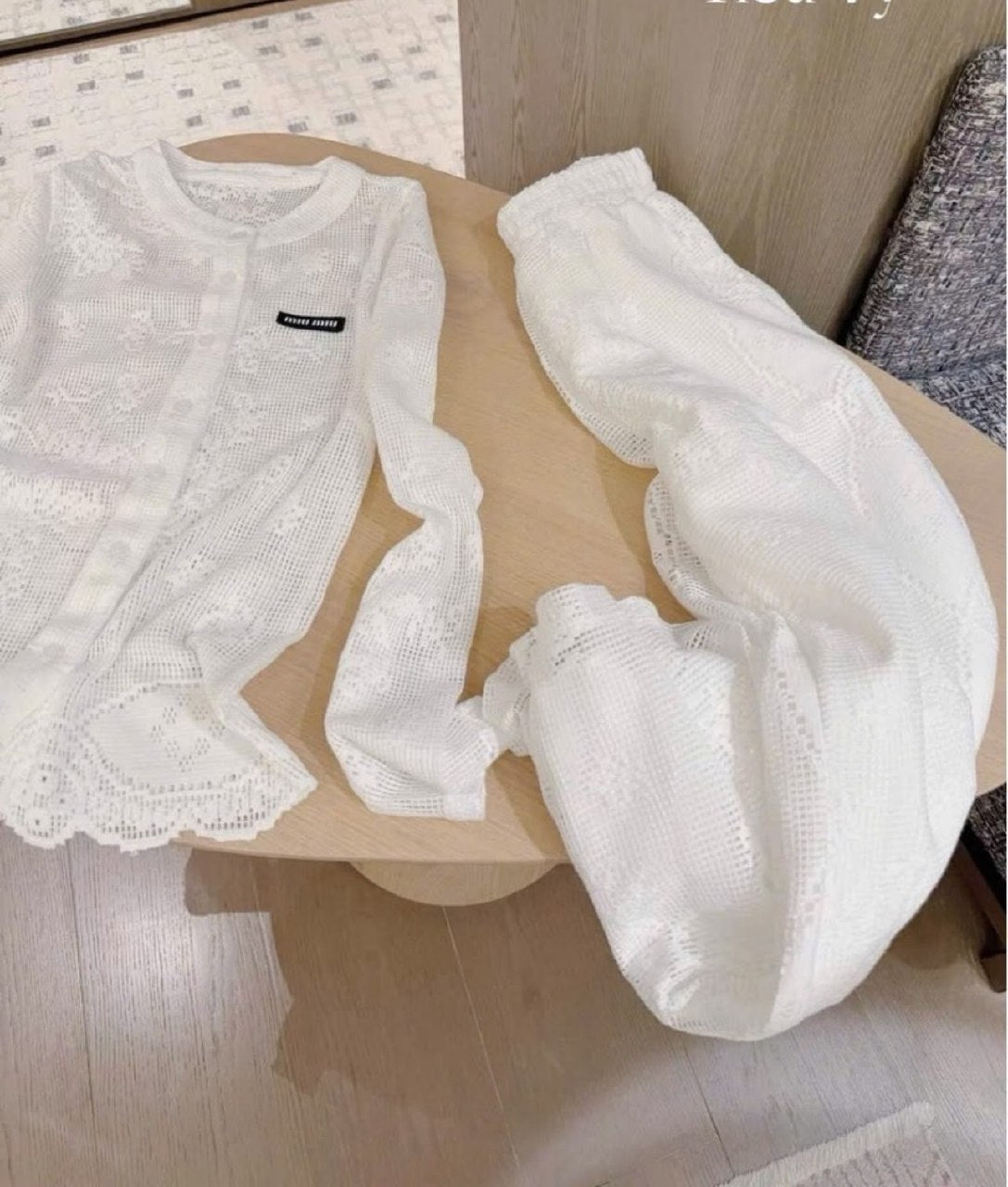 Miu Miu Lace Set - White