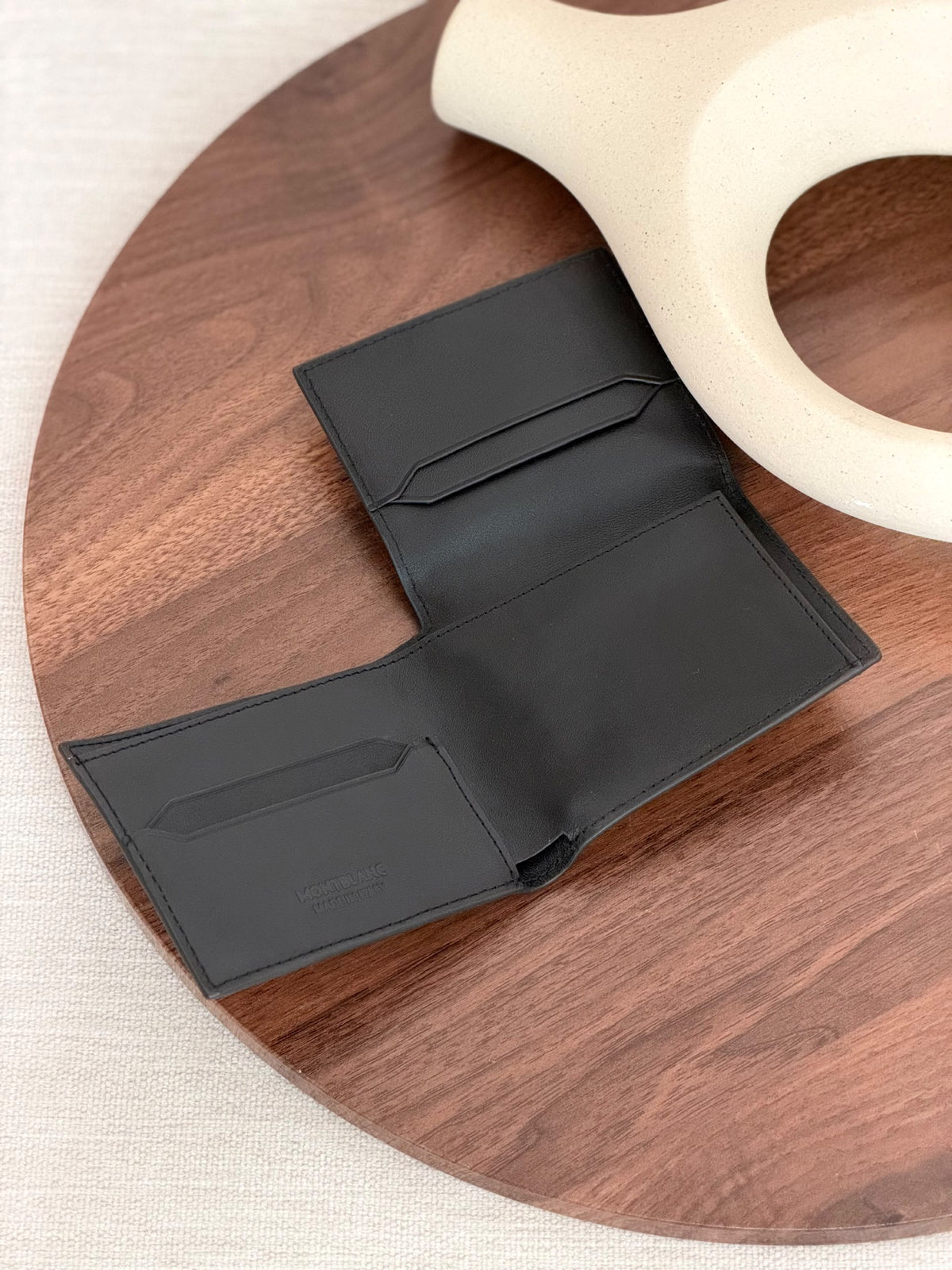 Montblanc Wallet - Black Embossed