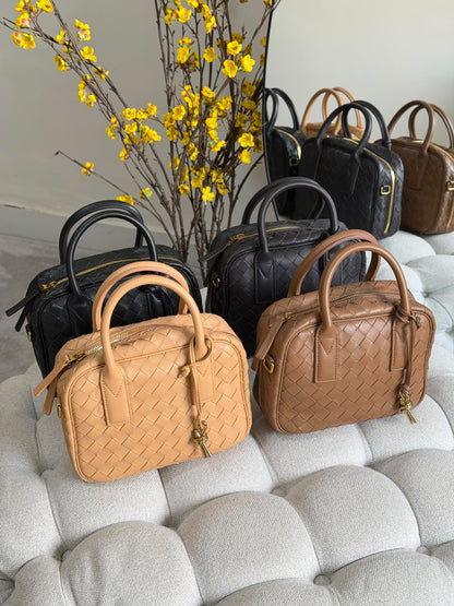 Bottega Handbag - Dark Brown