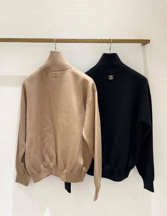Chanel Sweater - Beige, Black