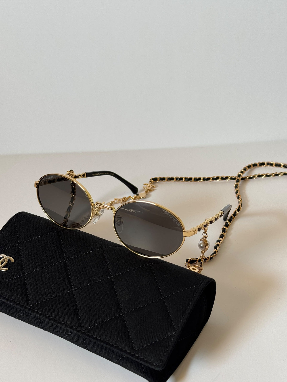 Chanel Sunglasses - Gold & Grey