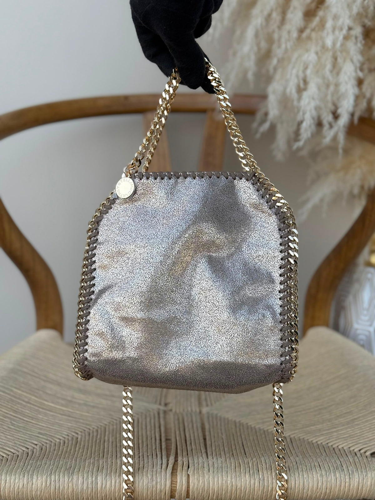Stella McCartney Chain-Trim Tote Bag - Silver