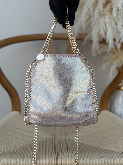 Stella McCartney Chain-Trim Tote Bag - Silver