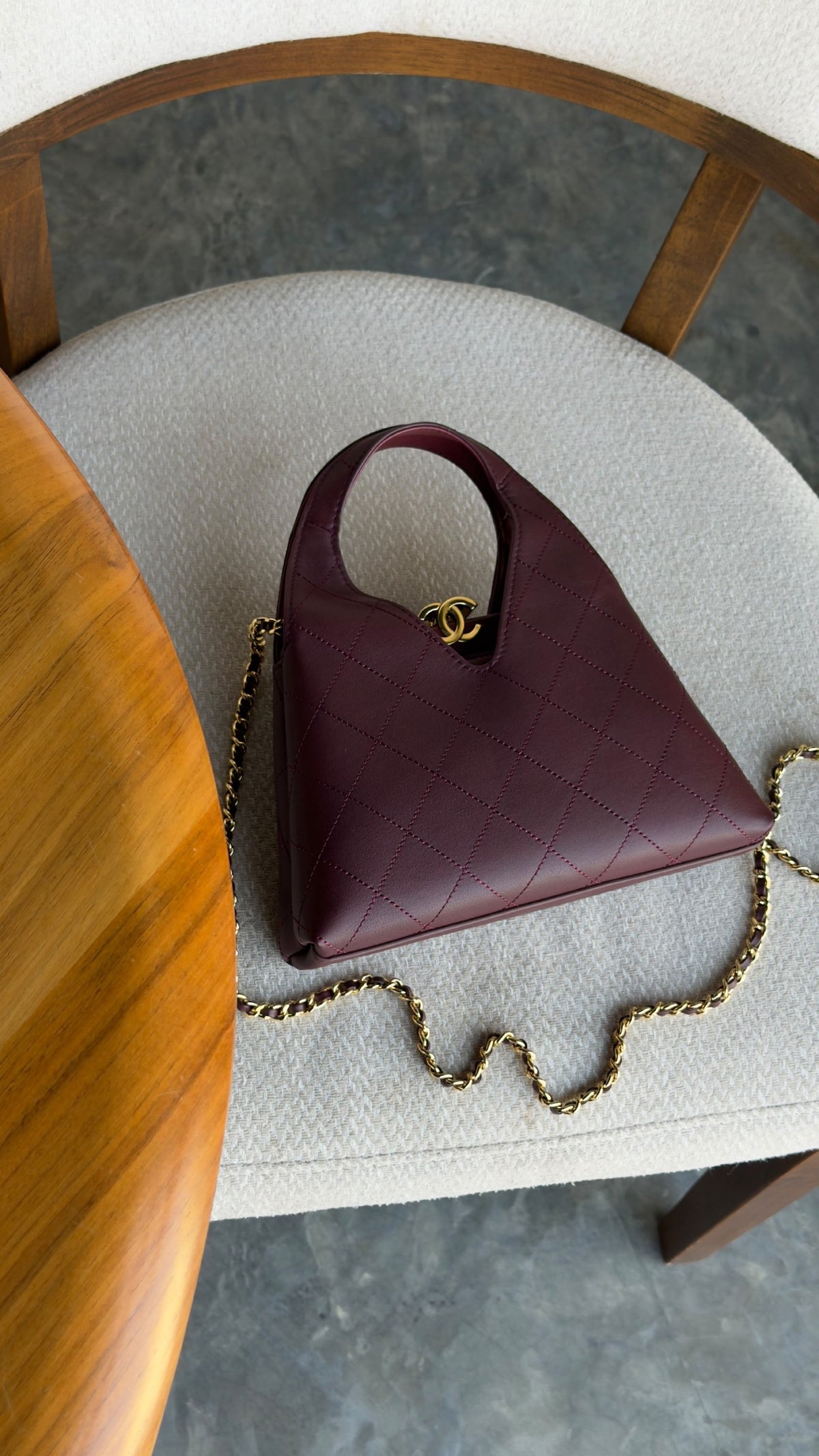Chanel Mini Tote Bag - Burgundy