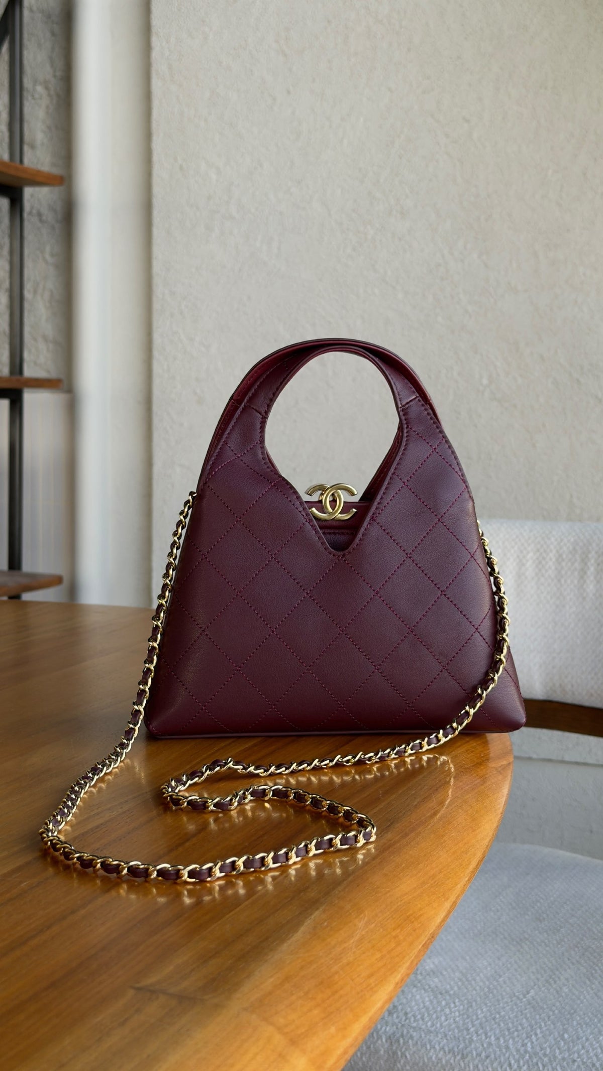 Chanel Mini Tote Bag - Burgundy